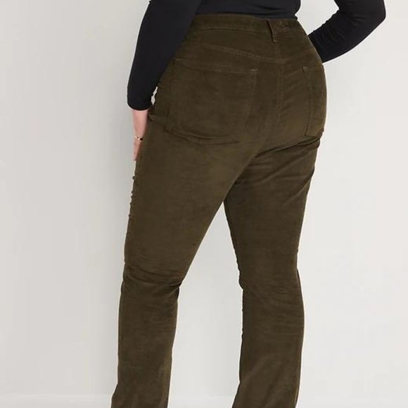 Old Navy Extra High-Waisted Kicker Corduroy Boot-Cut Pants for Women New - Picture 10 of 10